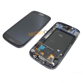 Samsung I9300 Galaxy S III Дисплей в сборе с тачскрином и передней панелью (цвет black) Оригинал