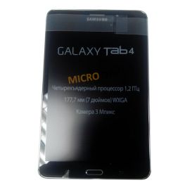 Samsung T231 Galaxy Tab 4 7.0 3G Дисплей в сборе с сенсорным стеклом в раме (цвет black) Оригинал